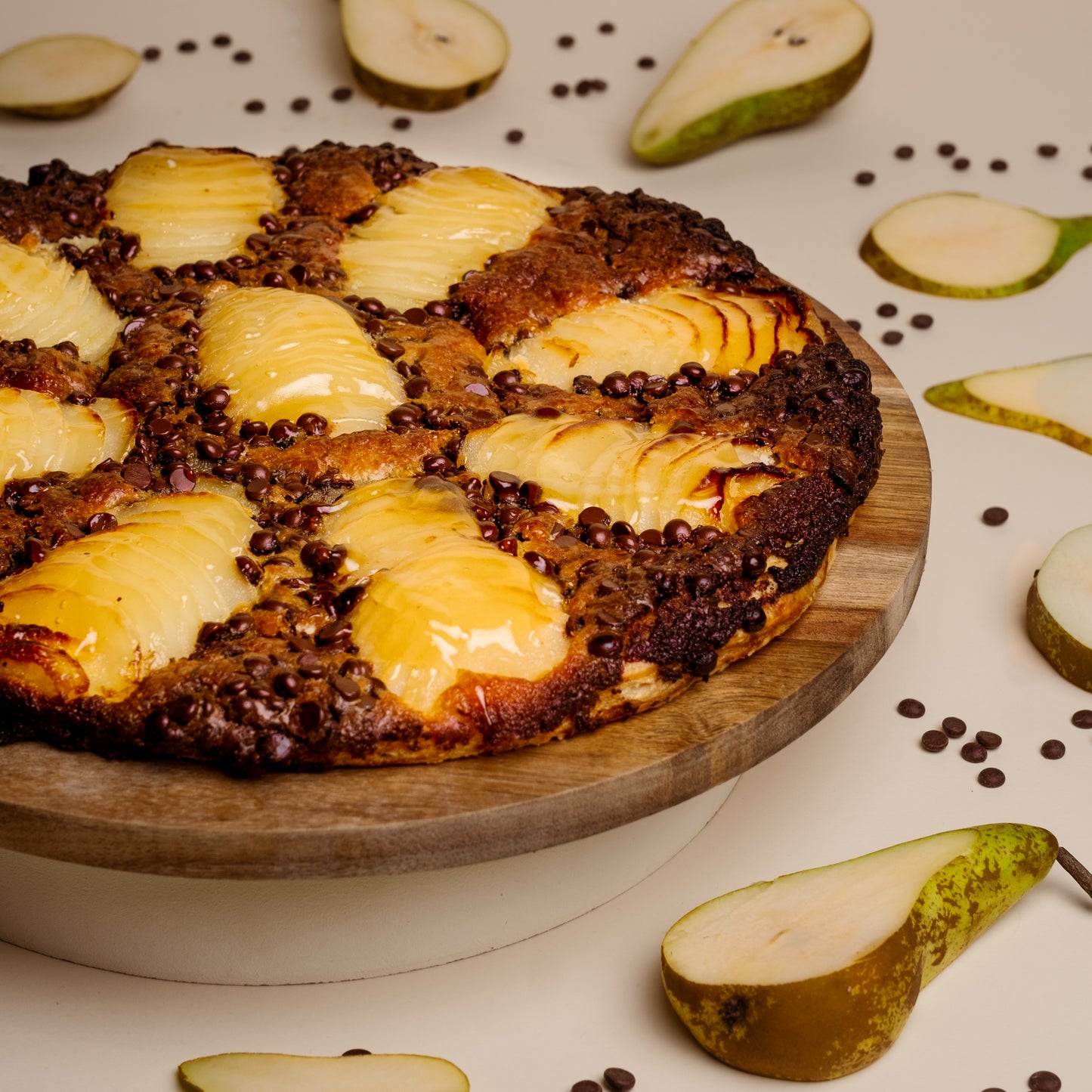 Pear and Chocolate Tart